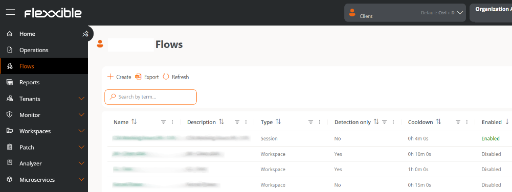 flows-listview